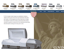 Tablet Screenshot of covingtoncasket.com